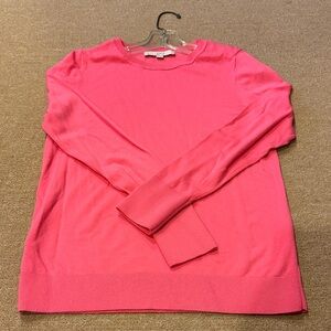 LOFT Fuchsia Crew Neck Sweater
